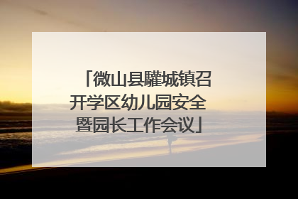 微山县驩城镇召开学区幼儿园安全暨园长工作会议
