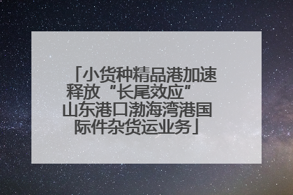 小货种精品港加速释放“长尾效应” 山东港口渤海湾港国际件杂货运业务