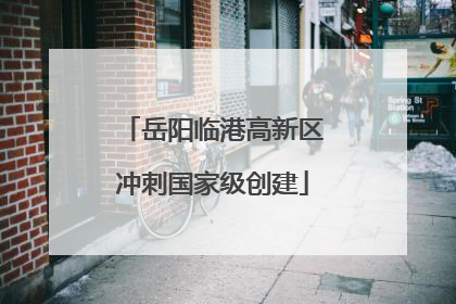 岳阳临港高新区冲刺国家级创建