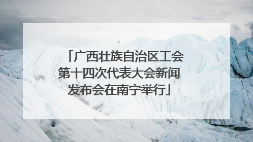 广西壮族自治区工会第十四次代表大会新闻发布会在南宁举行