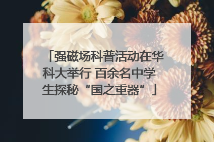 强磁场科普活动在华科大举行 百余名中学生探秘“国之重器”