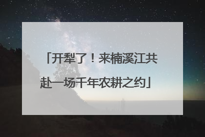 开犁了！来楠溪江共赴一场千年农耕之约