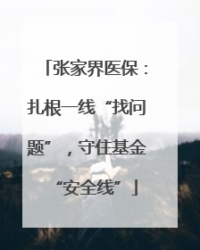张家界医保：扎根一线“找问题”，守住基金“安全线”