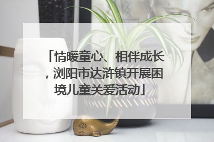 情暖童心、相伴成长，浏阳市达浒镇开展困境儿童关爱活动