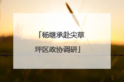 杨继承赴尖草坪区政协调研