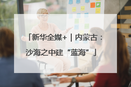 新华全媒+｜内蒙古：沙海之中建“蓝海”