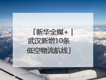 新华全媒+｜武汉新增10条低空物流航线