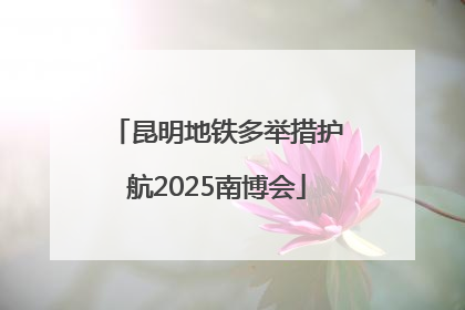 昆明地铁多举措护航2025南博会