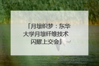 月壤织梦：东华大学月壤纤维技术闪耀上交会
