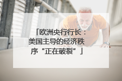欧洲央行行长：美国主导的经济秩序“正在破裂”