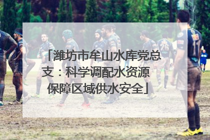 潍坊市牟山水库党总支：科学调配水资源 保障区域供水安全
