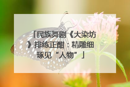 民族舞剧《大染坊》排练正酣：精雕细琢见“人物”