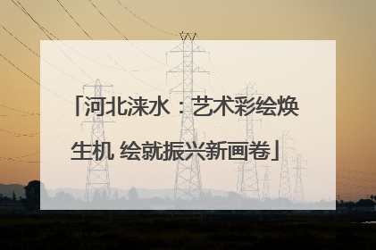 河北涞水：艺术彩绘焕生机 绘就振兴新画卷