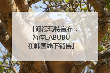 泡泡玛特宣布：暂停LABUBU在韩国线下销售
