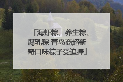 海虾粽、养生粽、腐乳粽 青岛商超新奇口味粽子受追捧
