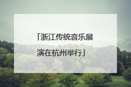 浙江传统音乐展演在杭州举行