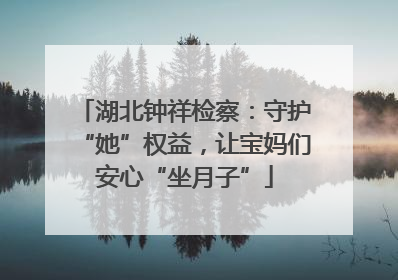 湖北钟祥检察：守护“她”权益，让宝妈们安心“坐月子”