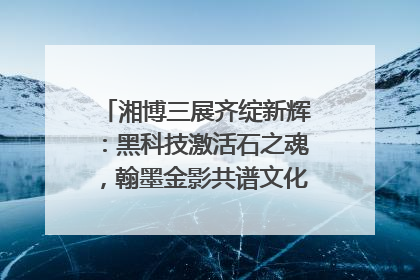 湘博三展齐绽新辉：黑科技激活石之魂，翰墨金影共谱文化遗产日华章