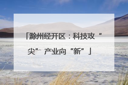 滁州经开区：科技攻“尖” 产业向“新”