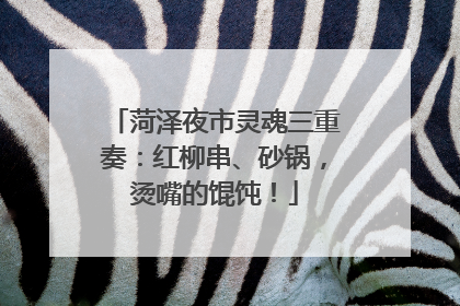 菏泽夜市灵魂三重奏：红柳串、砂锅，烫嘴的馄饨！