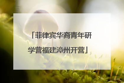 菲律宾华裔青年研学营福建漳州开营