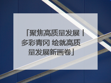 聚焦高质量发展丨多彩青冈 绘就高质量发展新画卷