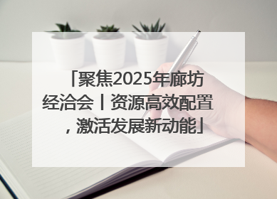 聚焦2025年廊坊经洽会丨资源高效配置，激活发展新动能
