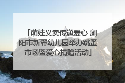 萌娃义卖传递爱心 浏阳市新翼幼儿园举办跳蚤市场暨爱心捐赠活动
