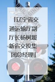 辽宁省交通运输厅副厅长杨树履新省交投集团总经理