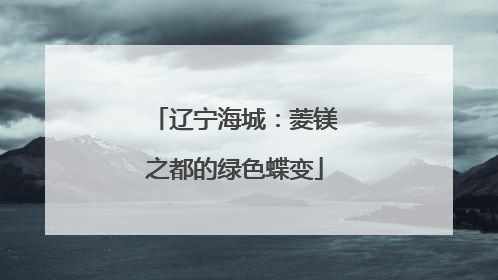 辽宁海城：菱镁之都的绿色蝶变