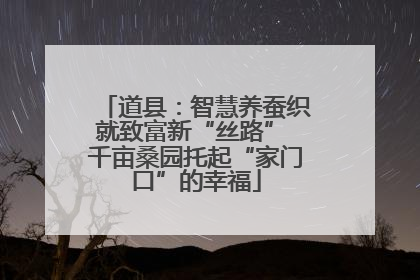 道县：智慧养蚕织就致富新“丝路” 千亩桑园托起“家门口”的幸福
