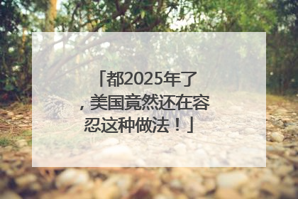 都2025年了，美国竟然还在容忍这种做法！
