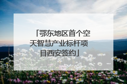 鄂东地区首个空天智慧产业标杆项目西安签约