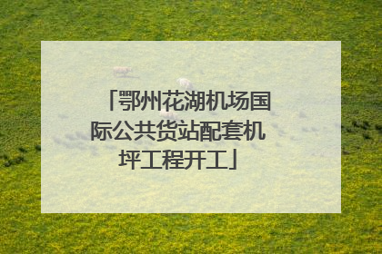 鄂州花湖机场国际公共货站配套机坪工程开工