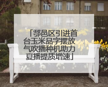 鄠邑区引进首台玉米品字摆放气吹播种机助力夏播提质增速