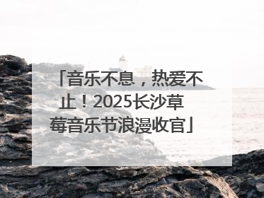 音乐不息，热爱不止！2025长沙草莓音乐节浪漫收官