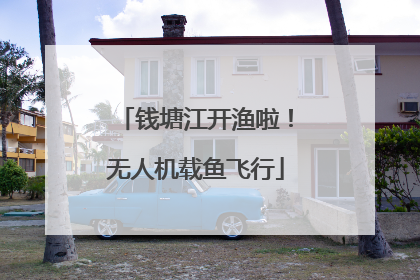 钱塘江开渔啦！无人机载鱼飞行