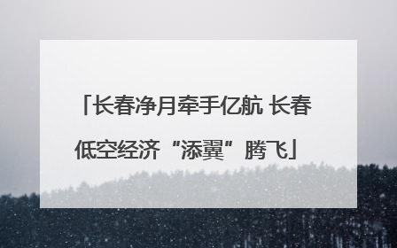 长春净月牵手亿航 长春低空经济“添翼”腾飞