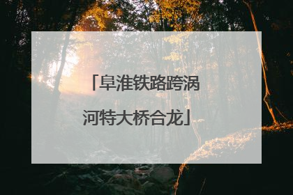 阜淮铁路跨涡河特大桥合龙