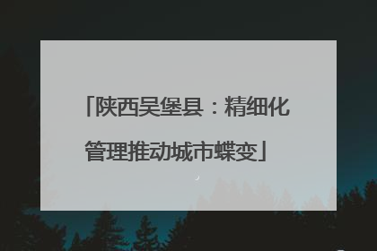 陕西吴堡县：精细化管理推动城市蝶变