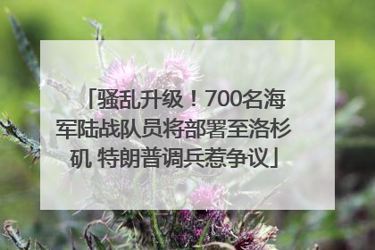 骚乱升级！700名海军陆战队员将部署至洛杉矶 特朗普调兵惹争议