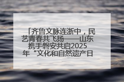 齐鲁文脉连浙中，民艺青春共飞扬——山东携手磐安共启2025年“文化和自然遗产日”系列活动
