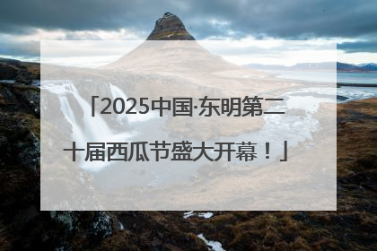 2025中国·东明第二十届西瓜节盛大开幕！