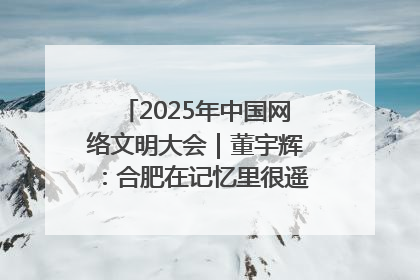 2025年中国网络文明大会｜董宇辉：合肥在记忆里很遥远也很亲切