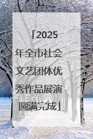 2025年全市社会文艺团体优秀作品展演圆满完成