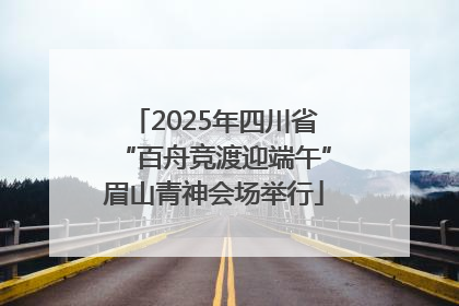 2025年四川省“百舟竞渡迎端午”眉山青神会场举行