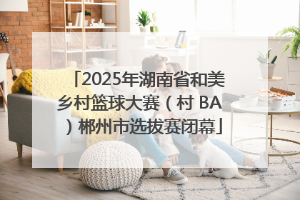 2025年湖南省和美乡村篮球大赛（村 BA）郴州市选拔赛闭幕