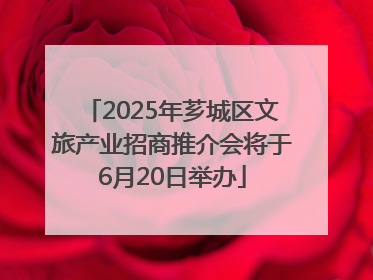 2025年芗城区文旅产业招商推介会将于6月20日举办