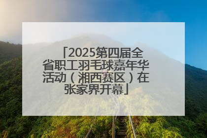 2025第四届全省职工羽毛球嘉年华活动（湘西赛区）在张家界开幕