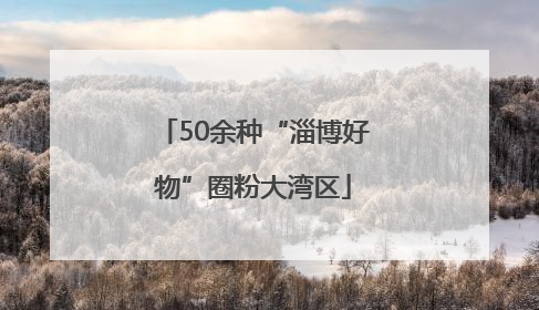 50余种“淄博好物”圈粉大湾区